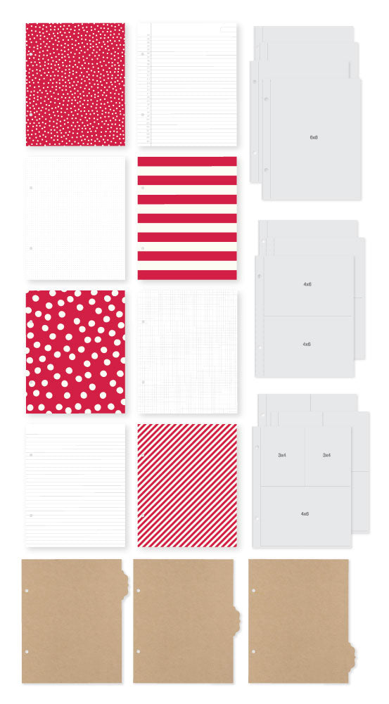 6x8 SN@P! Binder - Red