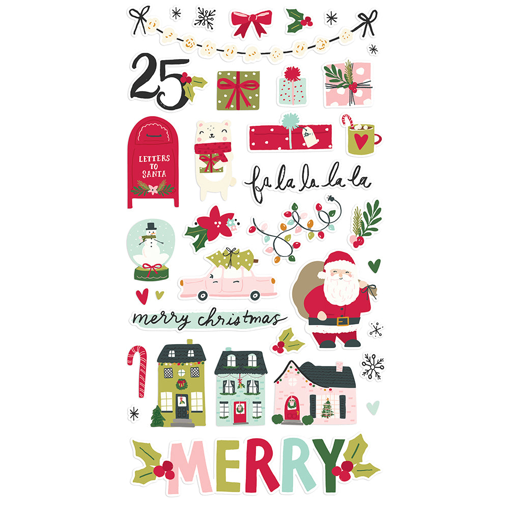 Holly Days- 6x12 Chipboard