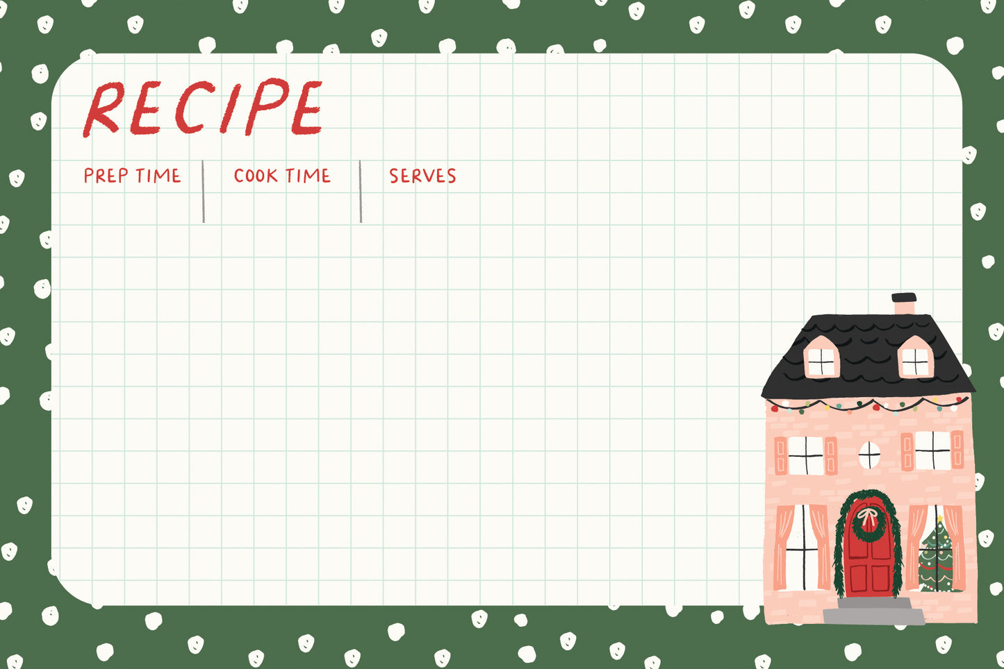 Baking Spirits Bright - Recipe Cards