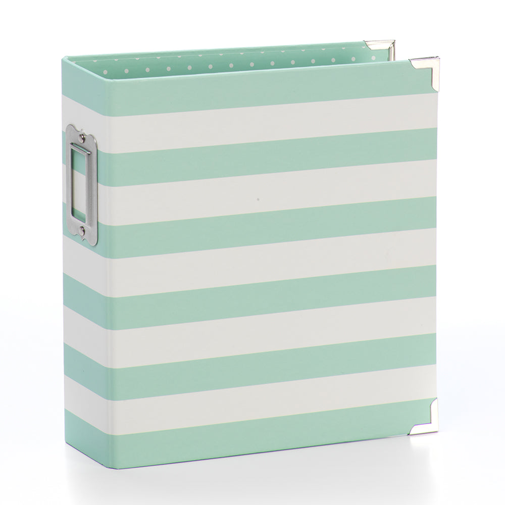 SN@P! 6x8 Designer Binder-RobinsEgg Stripe