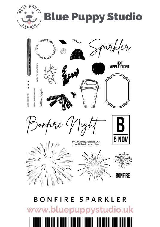 Bonfire Sparkler A5 Stamp Set