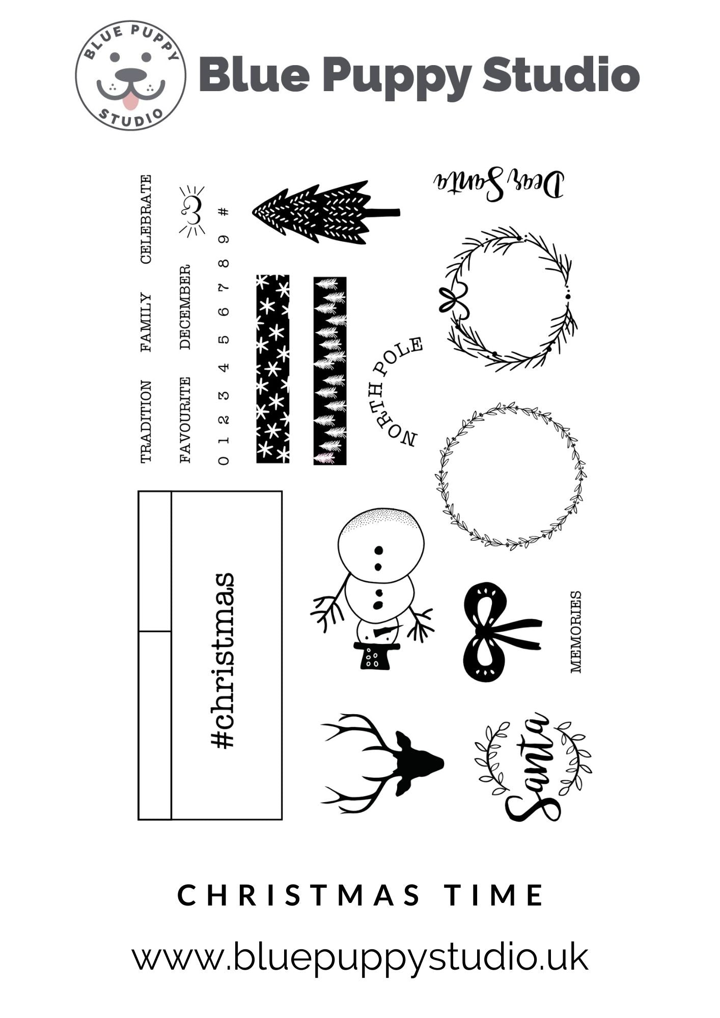 Christmas Time Stamp Set