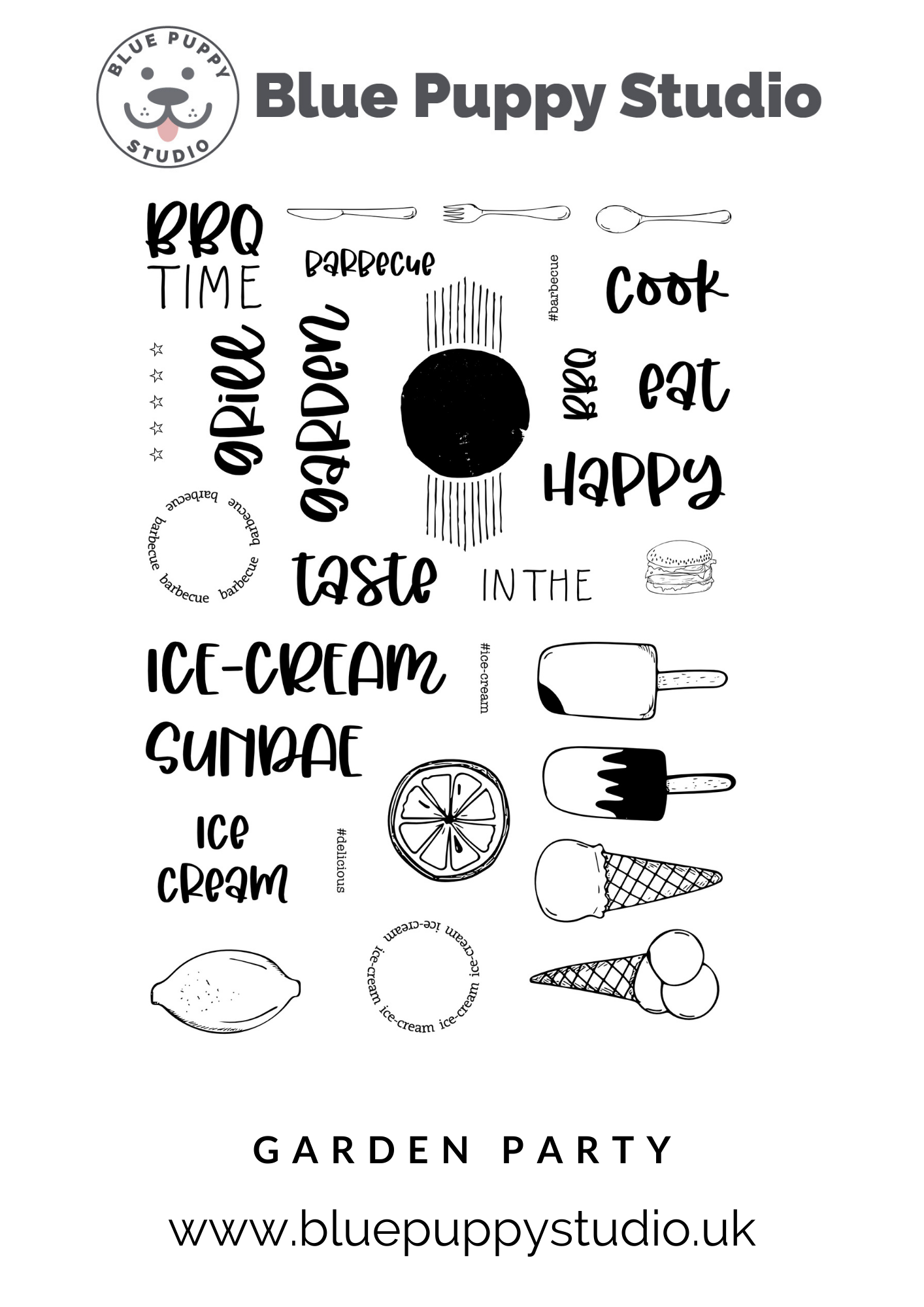 Garden Party Stamp Set