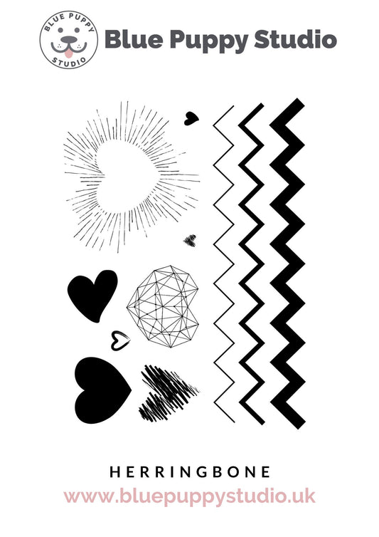 Herringbone A6 Stamp Set