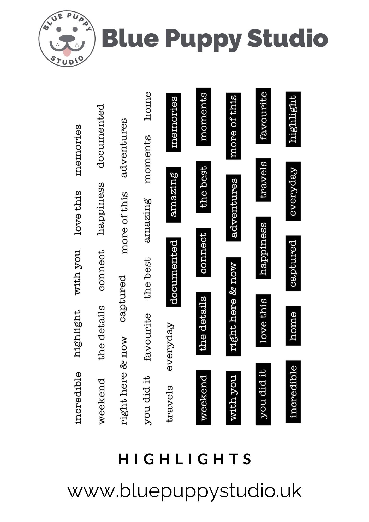 Highlights Stamp Set