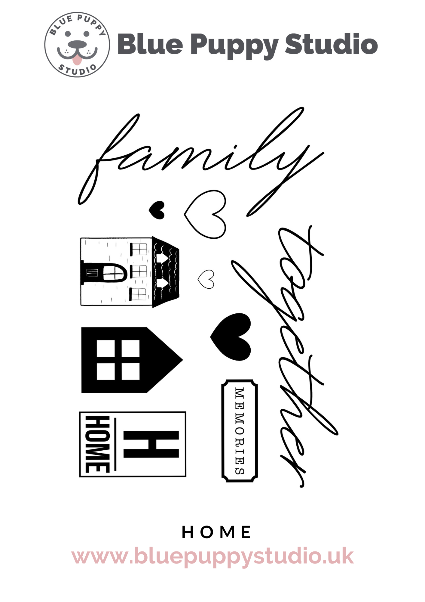 Home A6 Stamp Set