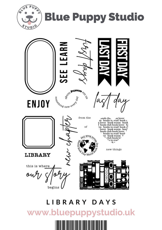 Library Days A5 Stamp Set