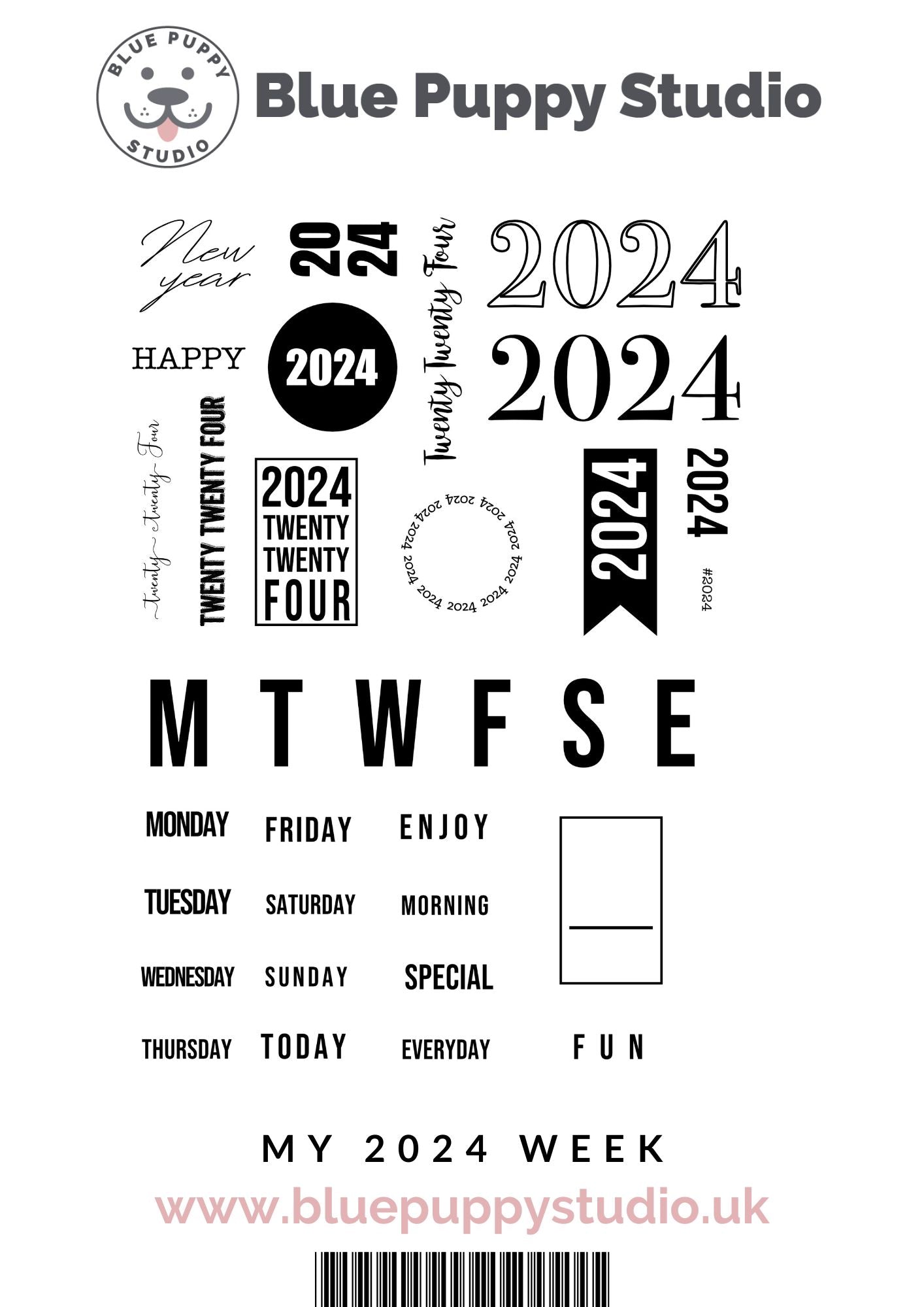 My 2024 Week Stamp Set