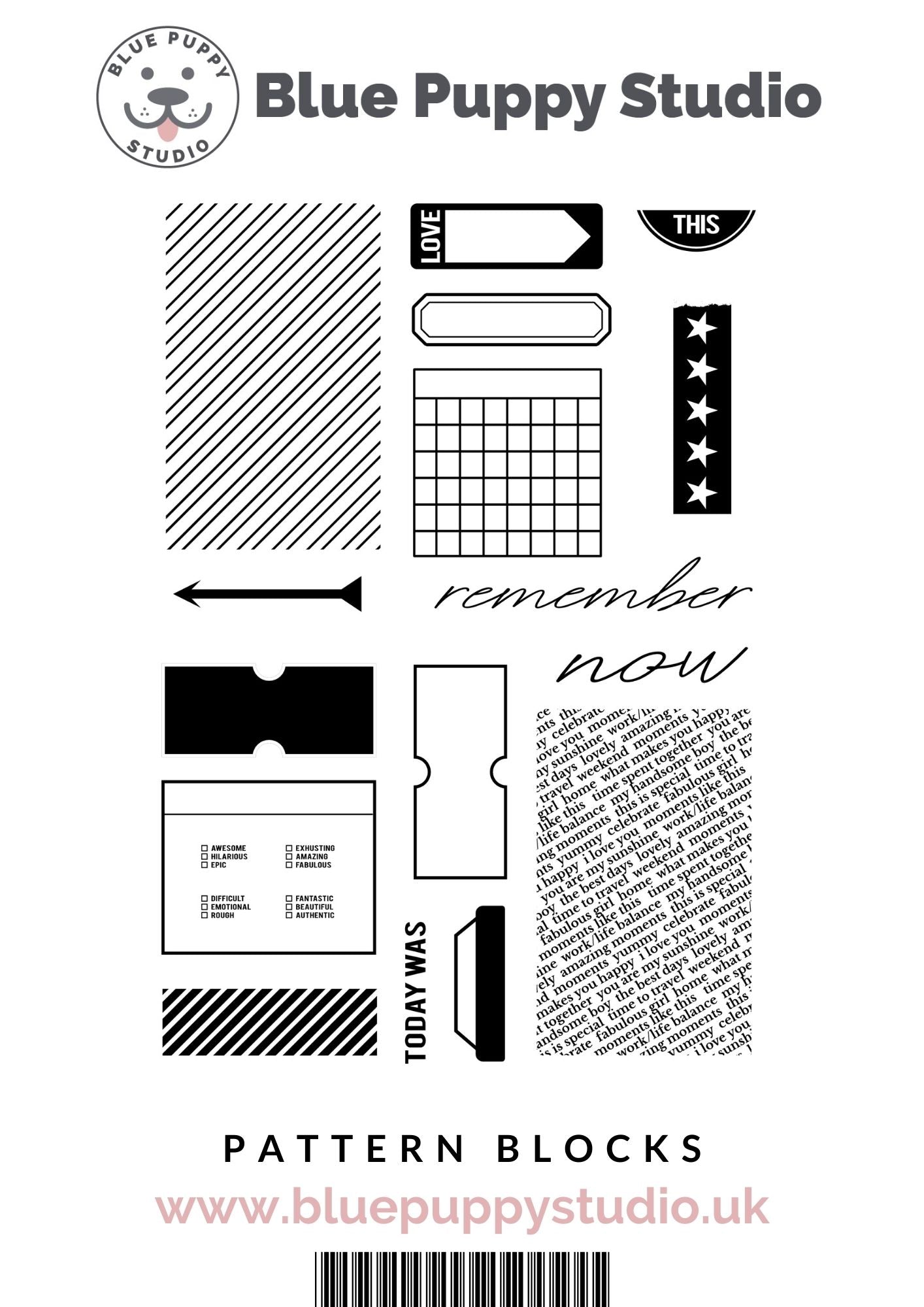 Pattern Blocks Stamp Set