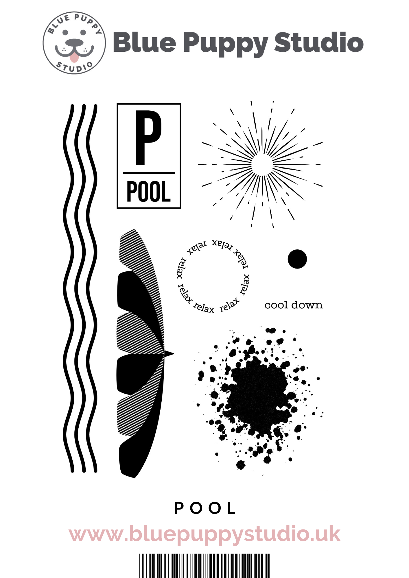 Pool A6 Stamp Set
