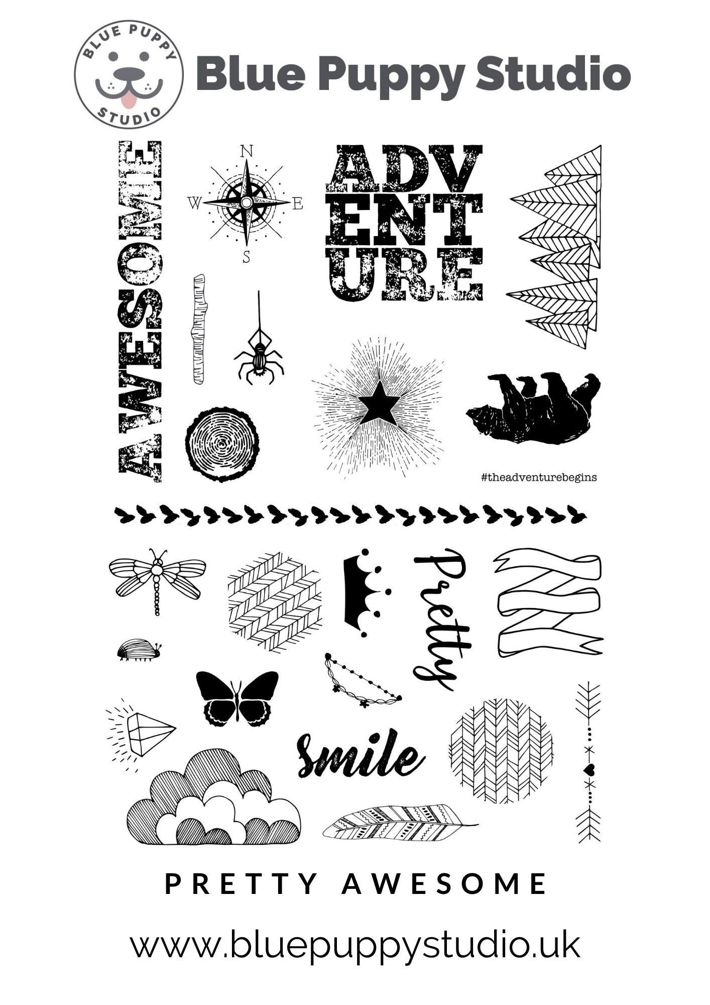 Pretty Awesome Stamp Set