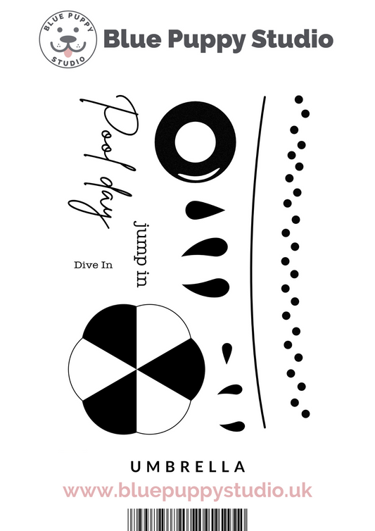 Umbrella A6 Stamp Set