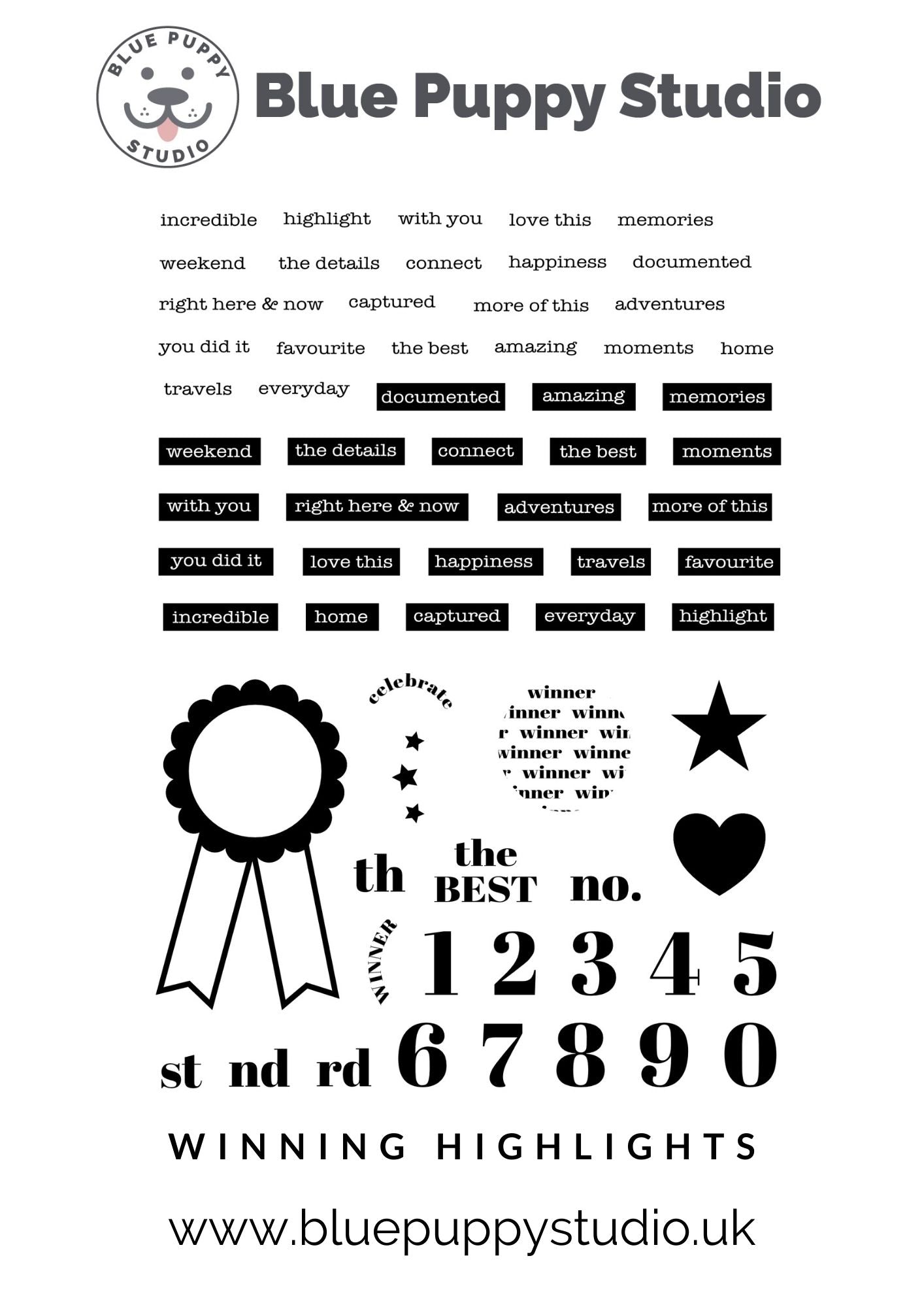 Winning Highlights Stamp Set