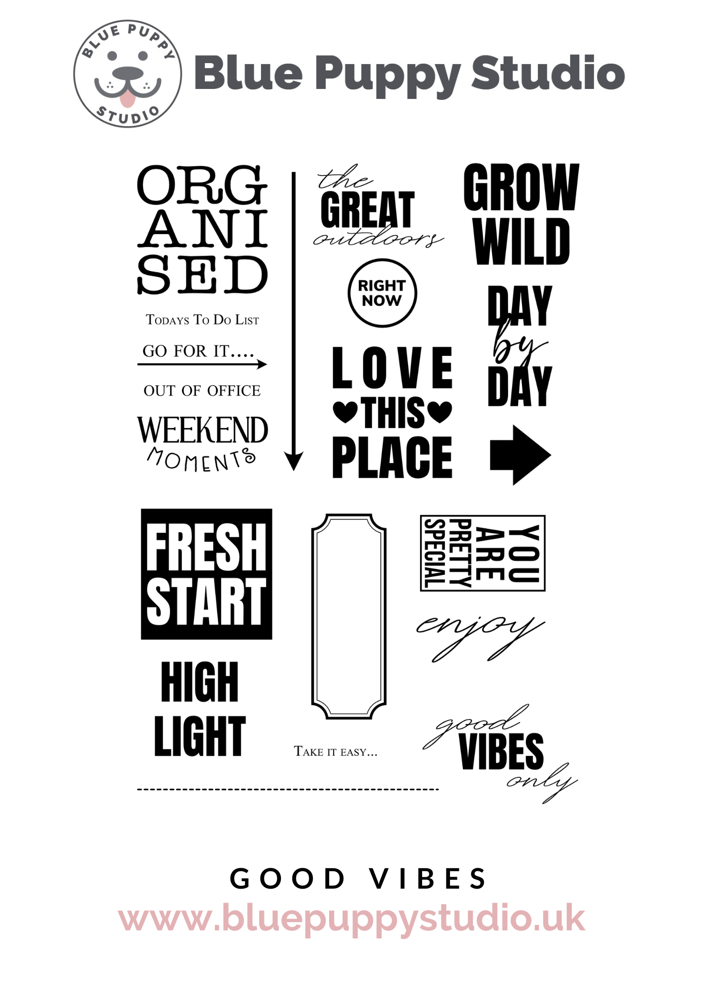 Good Vibes Stamp Set