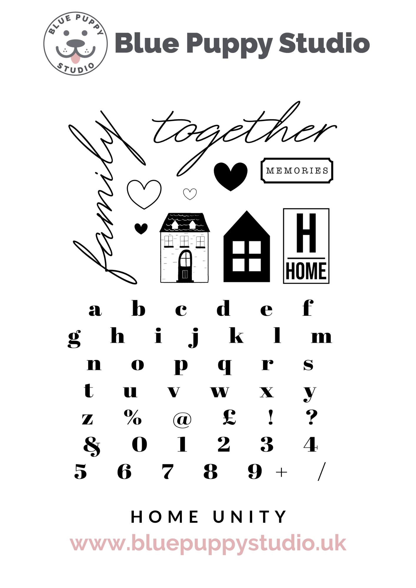 Home Unity A5 Stamp Set