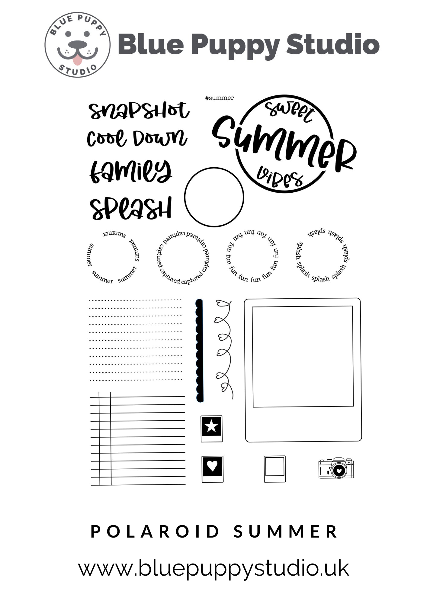 Polaroid Summer Stamp Set