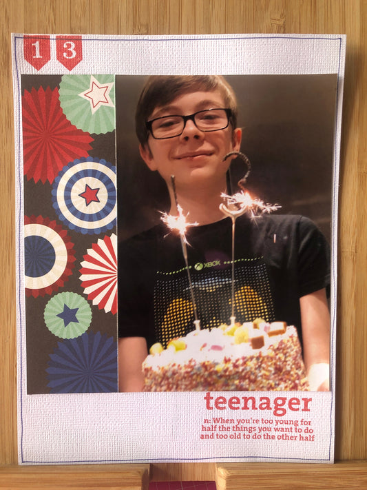 Teenager – A Birthday Milestone Layout