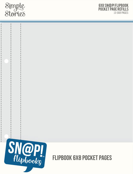 6x8 SN@P Flipbook Pocket Page Refills