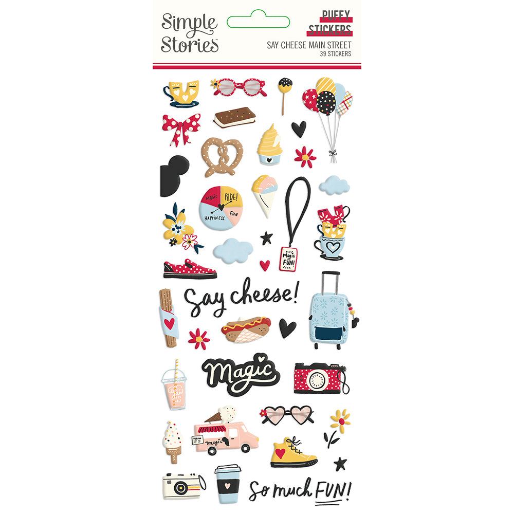 Say Cheese Main Street - Puffy Stickers