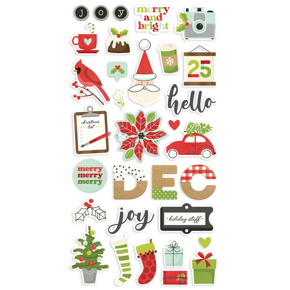 Make it Merry  - 6x12 Chipboard