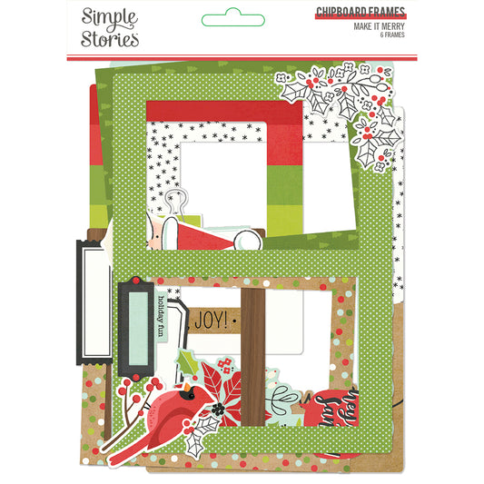 Make it Merry -  Chipboard Frames