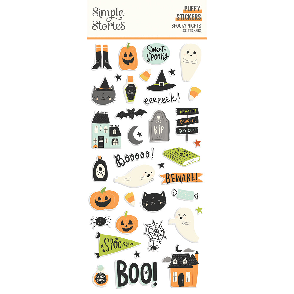 Spooky Nights - Puffy Stickers