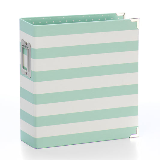SN@P! 6x8 Designer Binder-RobinsEgg Stripe