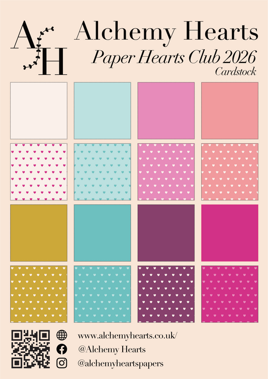 Paper Hearts Club Cardstock Collection Pack A4