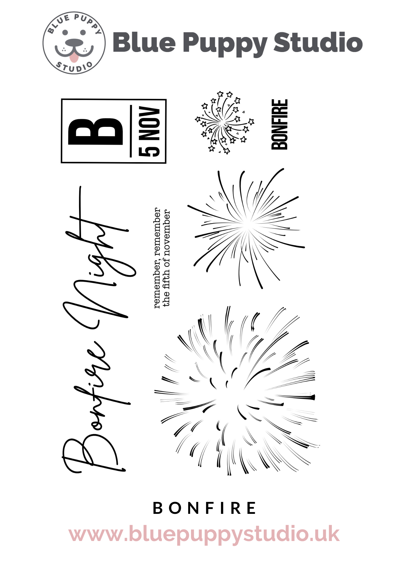 Bonfire A6 Stamp Set