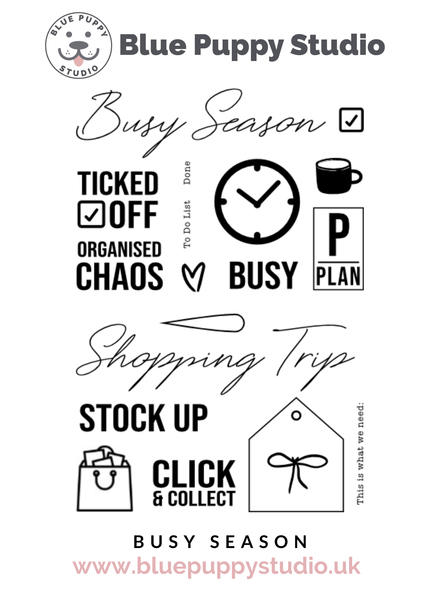 Busy Season A5 Stamp Set