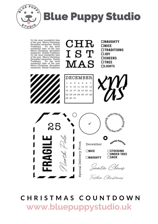 Christmas Countdown A5 Stamp Set