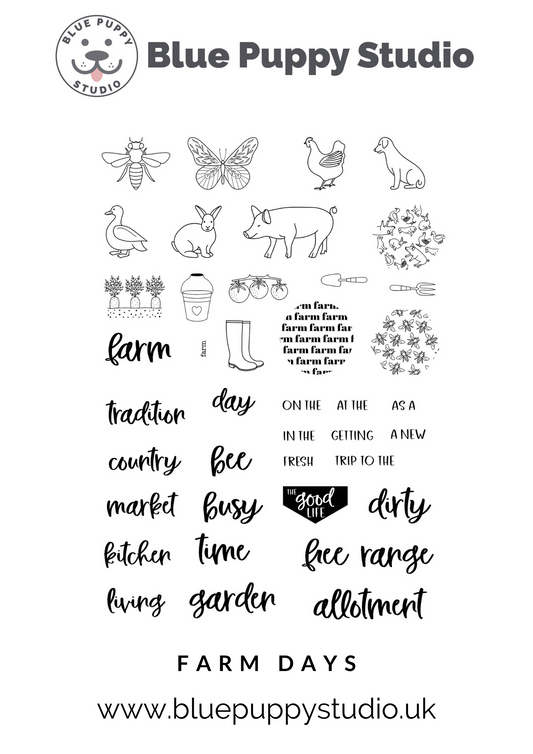 Farm Days Stamp Set