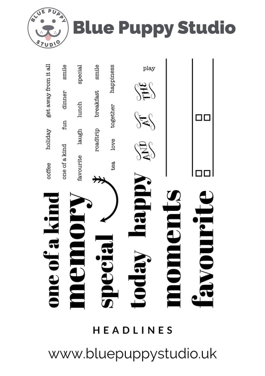 Headlines Stamp Set