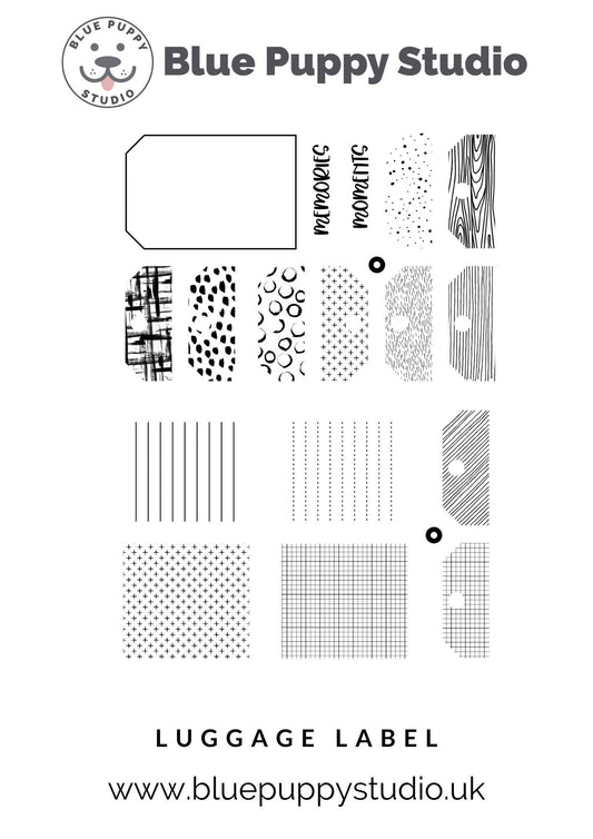 Luggage Label Stamp Set
